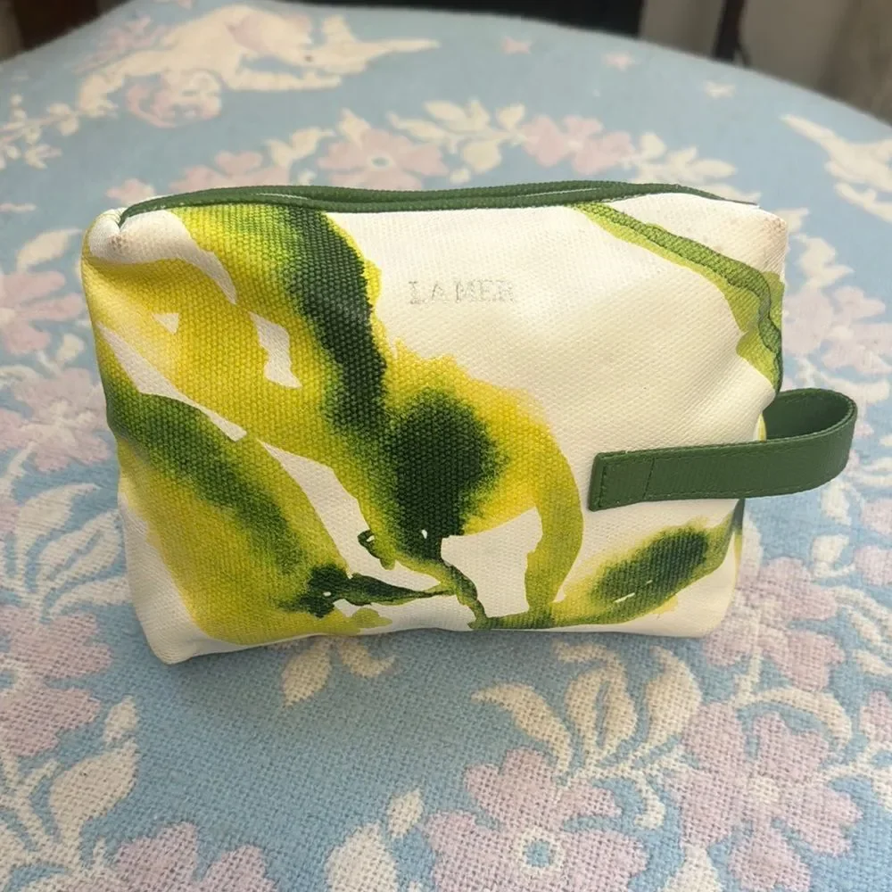 *La Mer* Abstract Print Cosmetic Case EUC